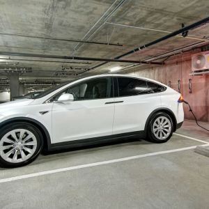 Electric vehicle charging station available at Hampton Inn & Suites Sunnyvale Silicon Valley.