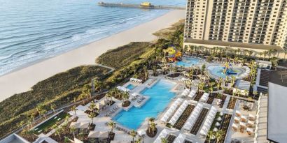 7 outdoor pools available  at Embassy Suites By Hilton Myrtle Beach Oceanfront Resort.