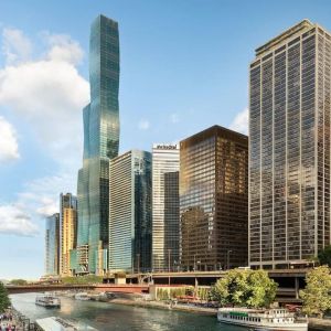 City views at Swissotel Chicago.