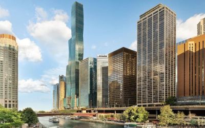 City views at Swissotel Chicago.