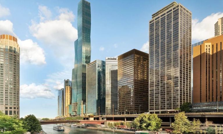 City views at Swissotel Chicago.