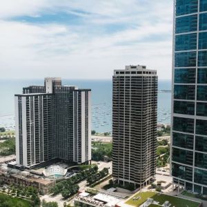 City views at Swissotel Chicago.