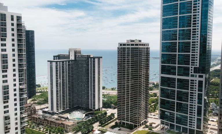 City views at Swissotel Chicago.