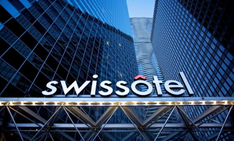 Hotel exterior at Swissotel Chicago.