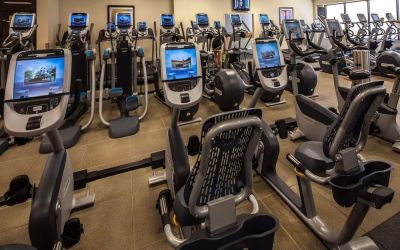 Fitness center available at Hilton Anatole.