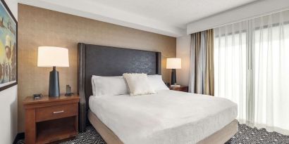 Day use room with natural light at Embassy Suites By Hilton Los Angeles International Airport South.