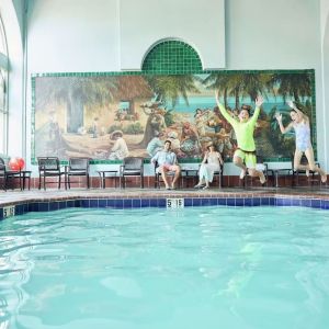 Refreshing indoor pool at Embassy Suites By Hilton Los Angeles International Airport South.