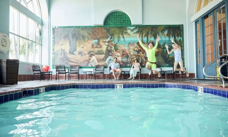 Refreshing indoor pool at Embassy Suites By Hilton Los Angeles International Airport South.