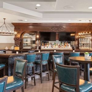 Hotel bar at Embassy Suites By Hilton Los Angeles International Airport South.