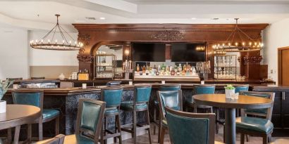Hotel bar at Embassy Suites By Hilton Los Angeles International Airport South.