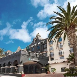 Hotel exterior at Embassy Suites By Hilton Los Angeles International Airport South.