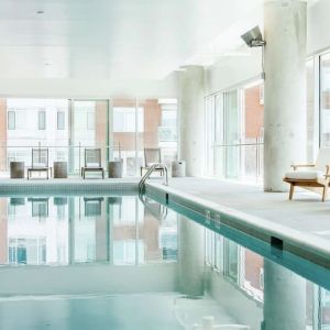 Refreshing indoor pool at Hilton Garden Inn Denver Union Station.