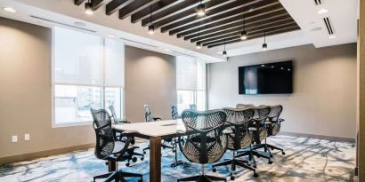 Professional meeting room at Hilton Garden Inn Denver Union Station.