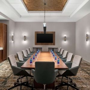 Professional meeting room at Hilton Garden Inn Camden Waterfront Philadelphia.
