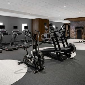 Fitness center at Hilton Garden Inn Camden Waterfront Philadelphia.
