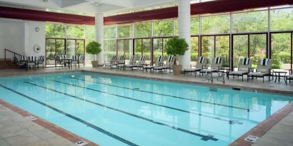 Refreshing indoor pool at DoubleTree By Hilton Tulsa - Warren Place.