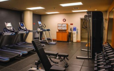 Fitness center available at DoubleTree By Hilton Tulsa - Warren Place.