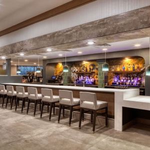 Hotel bar at DoubleTree By Hilton Tulsa - Warren Place.