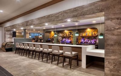 Hotel bar at DoubleTree By Hilton Tulsa - Warren Place.
