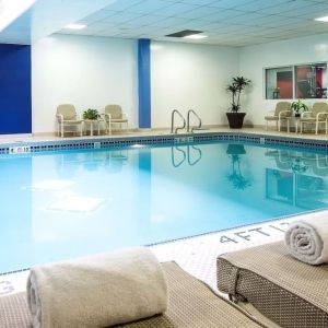 Refreshing indoor pool at Hilton Chicago-Northbrook.