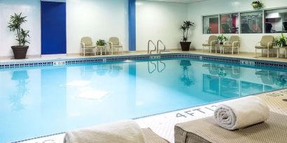 Refreshing indoor pool at Hilton Chicago-Northbrook.