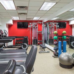 Fitness center available at Hilton Chicago-Northbrook.