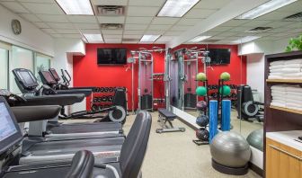 Fitness center available at Hilton Chicago-Northbrook.