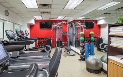 Fitness center available at Hilton Chicago-Northbrook.