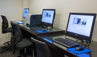 Business center available at Hilton Chicago-Northbrook.