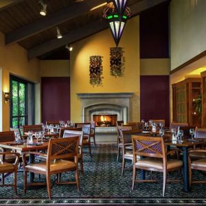Hotel bar at DoubleTree By Hilton Sonoma Wine Country.