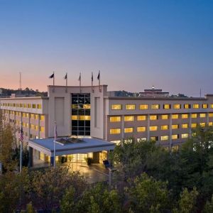 Hotel exterior at Delta Hotels By Marriott Little Rock West.