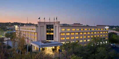 Hotel exterior at Delta Hotels By Marriott Little Rock West.