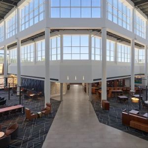 Lobby seating at Delta Hotels By Marriott Little Rock West.