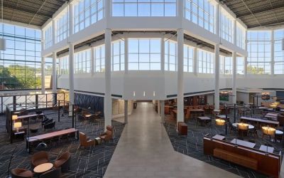 Lobby seating at Delta Hotels By Marriott Little Rock West.
