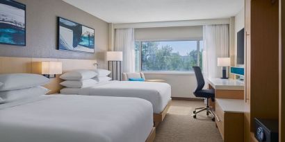 Queen beds at Delta Hotels By Marriott Little Rock West.