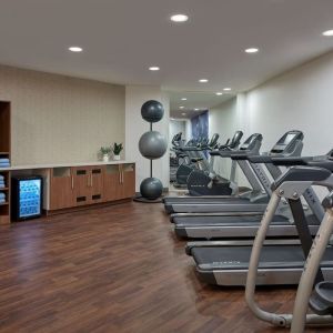 Fitness center at Delta Hotels By Marriott Little Rock West.