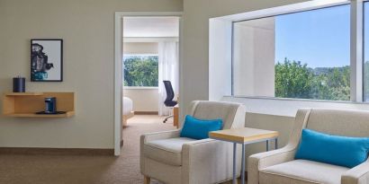 Lounge seating at Delta Hotels By Marriott Little Rock West.
