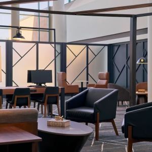 Lounge area at Delta Hotels By Marriott Little Rock West.