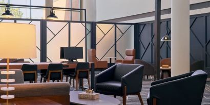 Lounge area at Delta Hotels By Marriott Little Rock West.