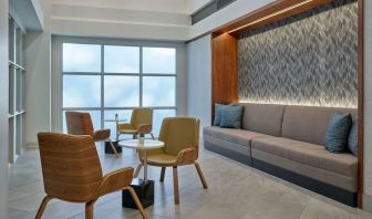 Coworking lounge at Delta Hotels By Marriott Little Rock West.