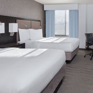 Day use twin room with workdesk at Fairfield Inn & Suites By Marriott New York Staten Island.
