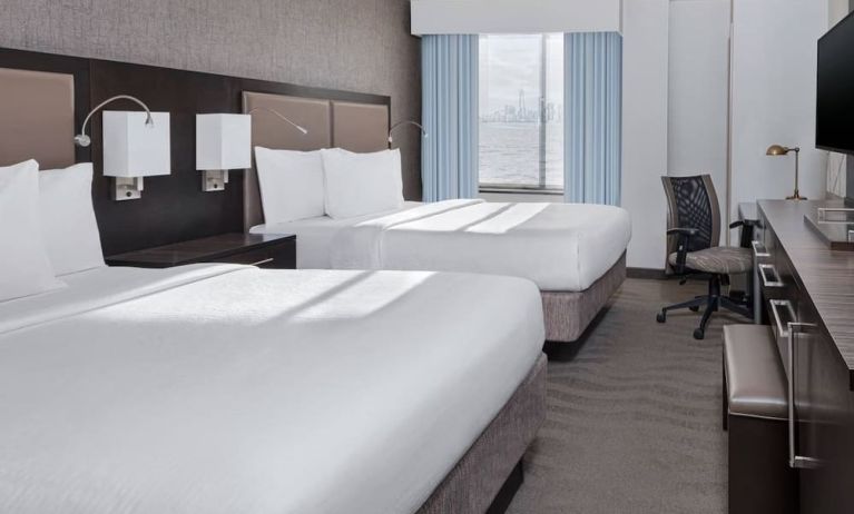 Day use twin room with workdesk at Fairfield Inn & Suites By Marriott New York Staten Island.