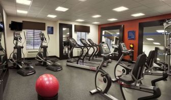 Well equipped fitness center at Hampton Inn & Suites Conroe - I-45 North.