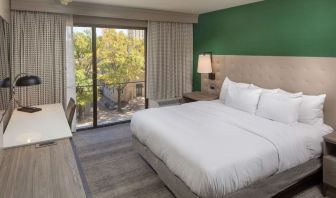 Day use room with work desk and natural light at Hilton Birmingham At UAB.