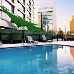 Relaxing outdoor pool at Hilton Birmingham At UAB.