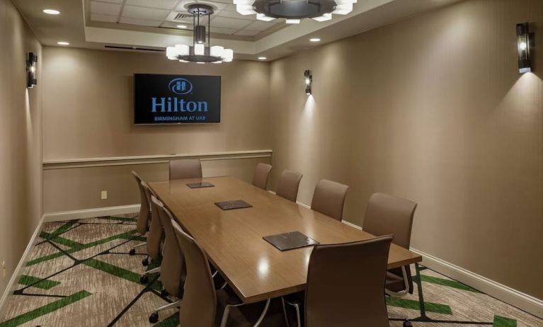 Professional meeting room at Hilton Birmingham At UAB.