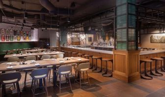 Hotel bar at Hilton Birmingham At UAB.