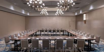 Spacious meeting room at DoubleTree By Hilton Orlando At SeaWorld.