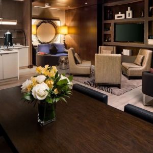 Executive lounge at Hilton Brooklyn New York.