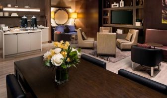 Executive lounge at Hilton Brooklyn New York.